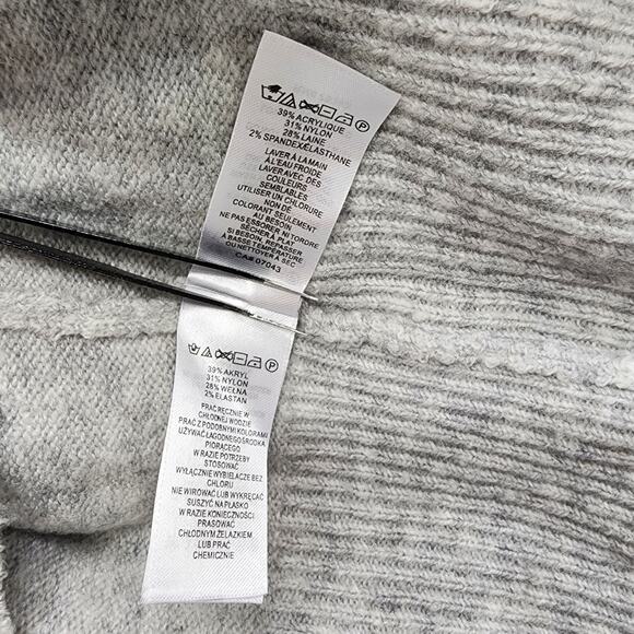 The Prairie by Rachel Ashwell Sweater Dress Womens S Gray Wool Blend Mock Neck - Picture 7 of 12